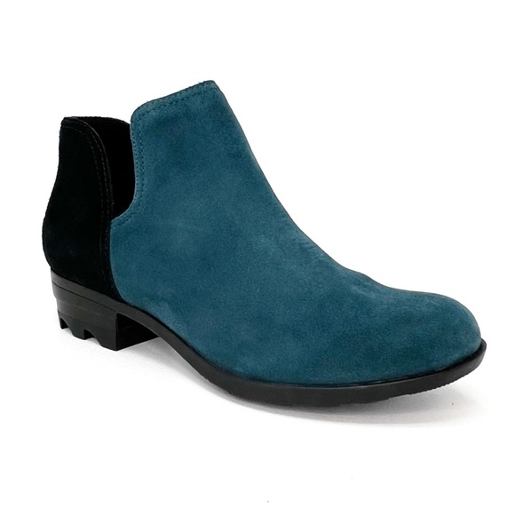 Sorel Lolla II Cut Out Boot Women’s Size 7.5 Dark Sea & Black Suede Booties EUC - Picture 12 of 13